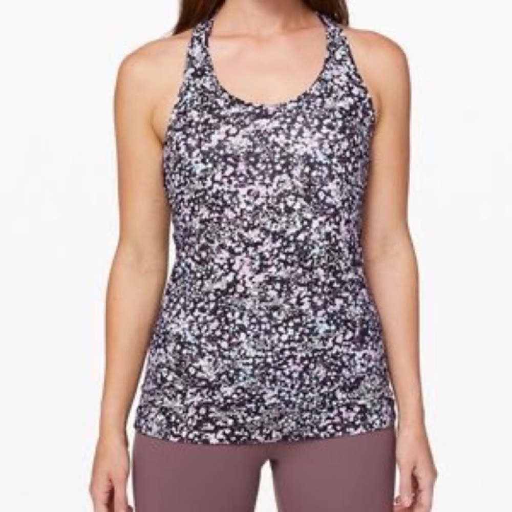 Lululemon Cool Racerback II Size 2 In Floral Spritz Multi.